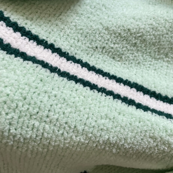 Wild Fable chenille mockneck crop striped sweater - Picture 5 of 8